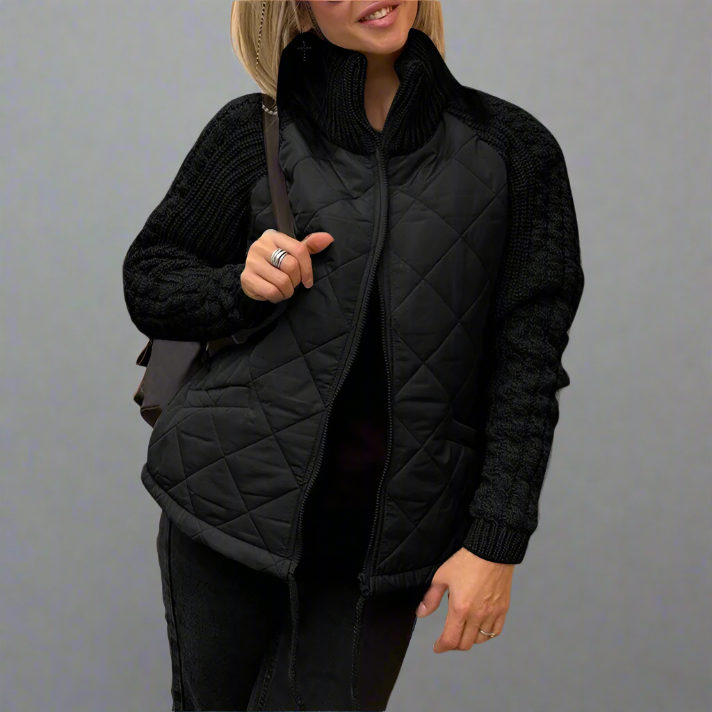 Rosgrove | Women - Cosy Padded Jacket - Knitted Sleeves