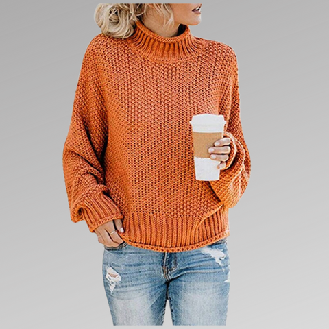 Rosgrove | Women - Knitted Jumper - Turtleneck Loose Fit