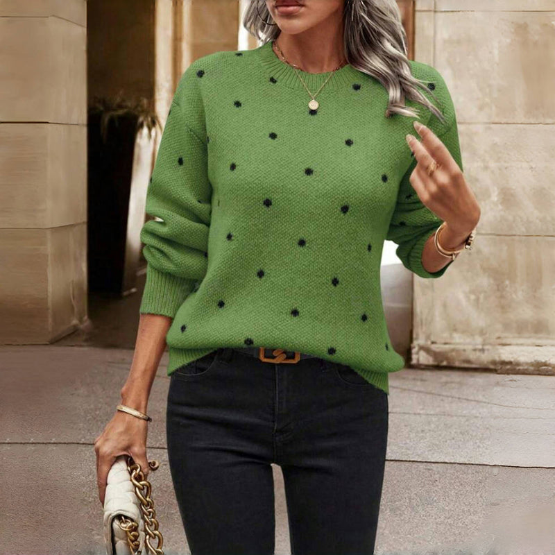 Rosgrove | Women - Polka Dot Knit Jumper - Stylish Design