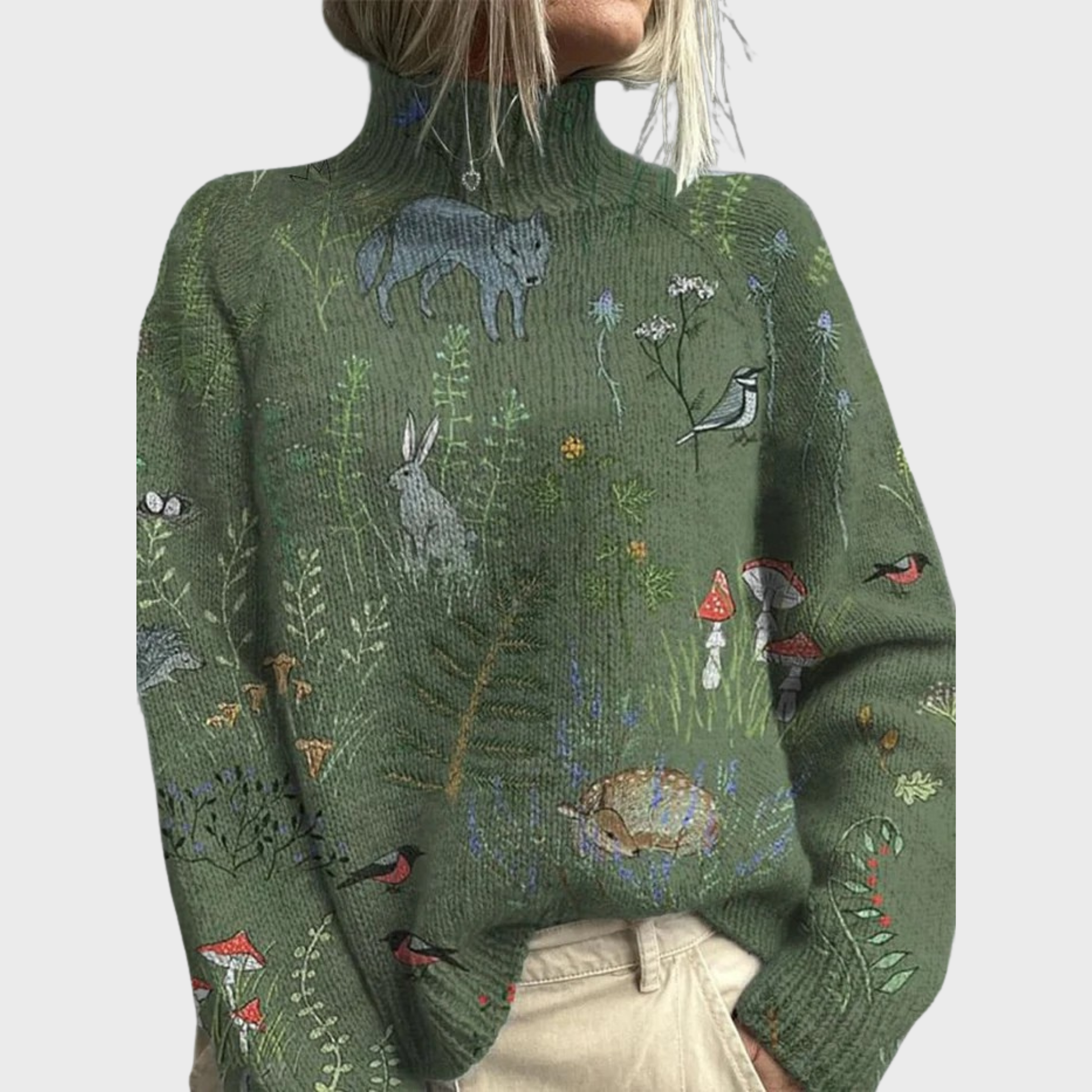 Rosgrove | Women - Knitted Jumper - Forest Print