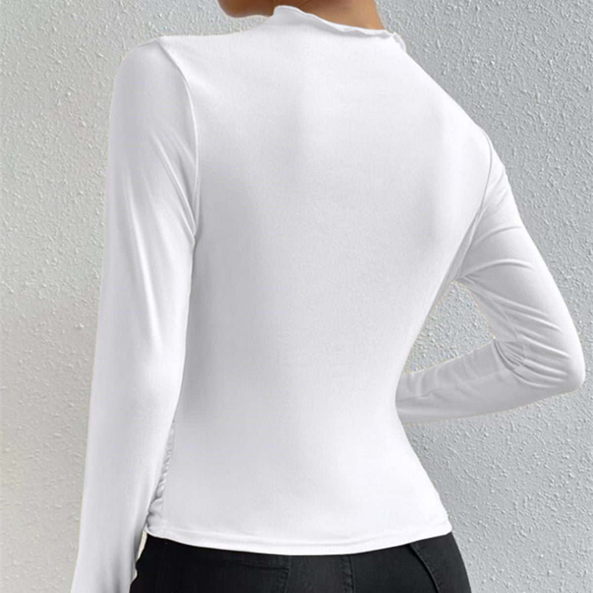 Rosgrove | Women - Long-Sleeved Pleated Shirt - Stylish Fit