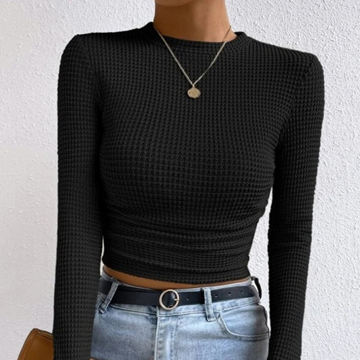 Rosgrove | Women - Slim Jumper - Waffle Stitch Knit Design