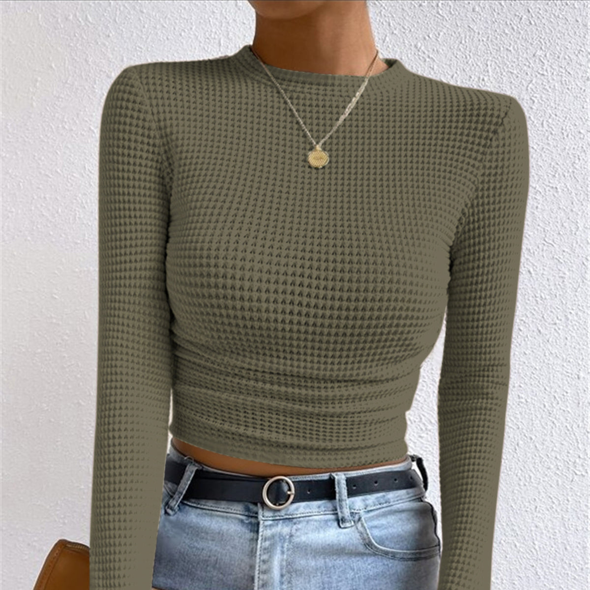 Rosgrove | Women - Slim Jumper - Waffle Stitch Knit Design