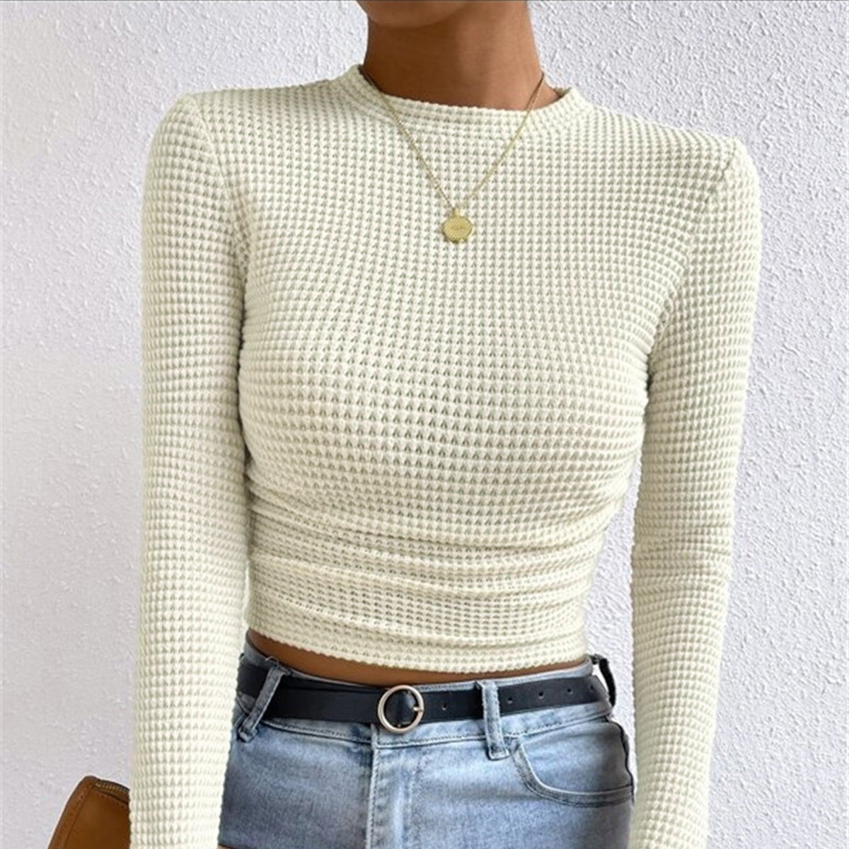 Rosgrove | Women - Slim Jumper - Waffle Stitch Knit Design
