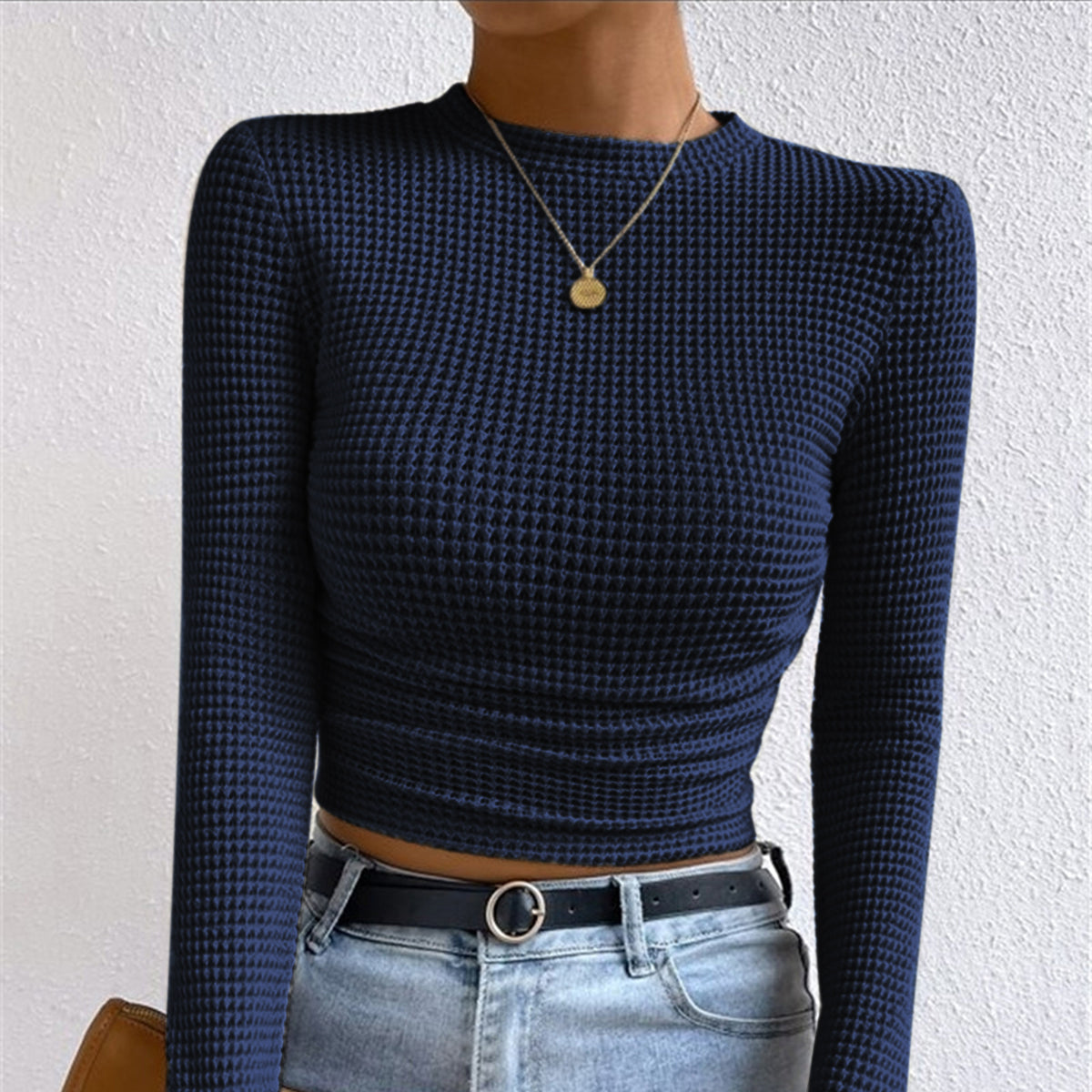 Rosgrove | Women - Slim Jumper - Waffle Stitch Knit Design