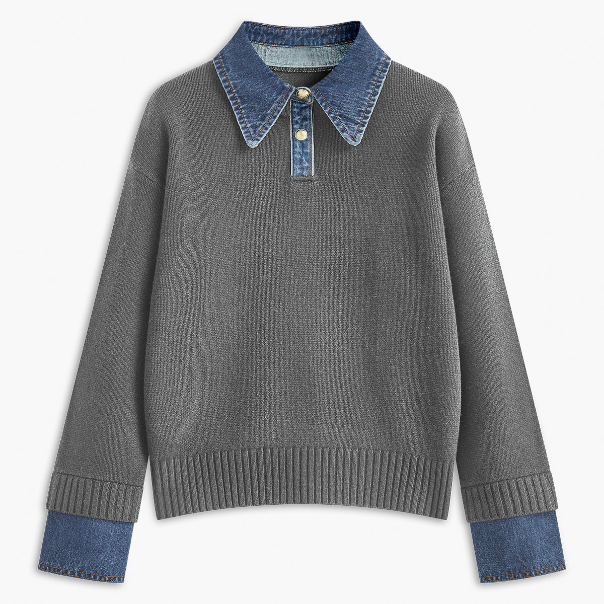 Rosgrove | Women - 2 in 1 Jumper - Lapel Design
