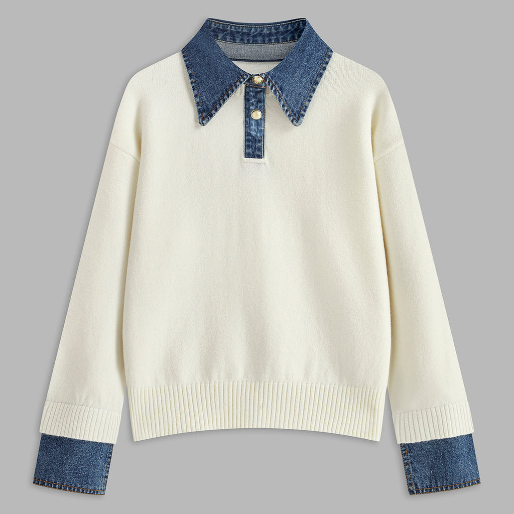 Rosgrove | Women - 2 in 1 Jumper - Lapel Design