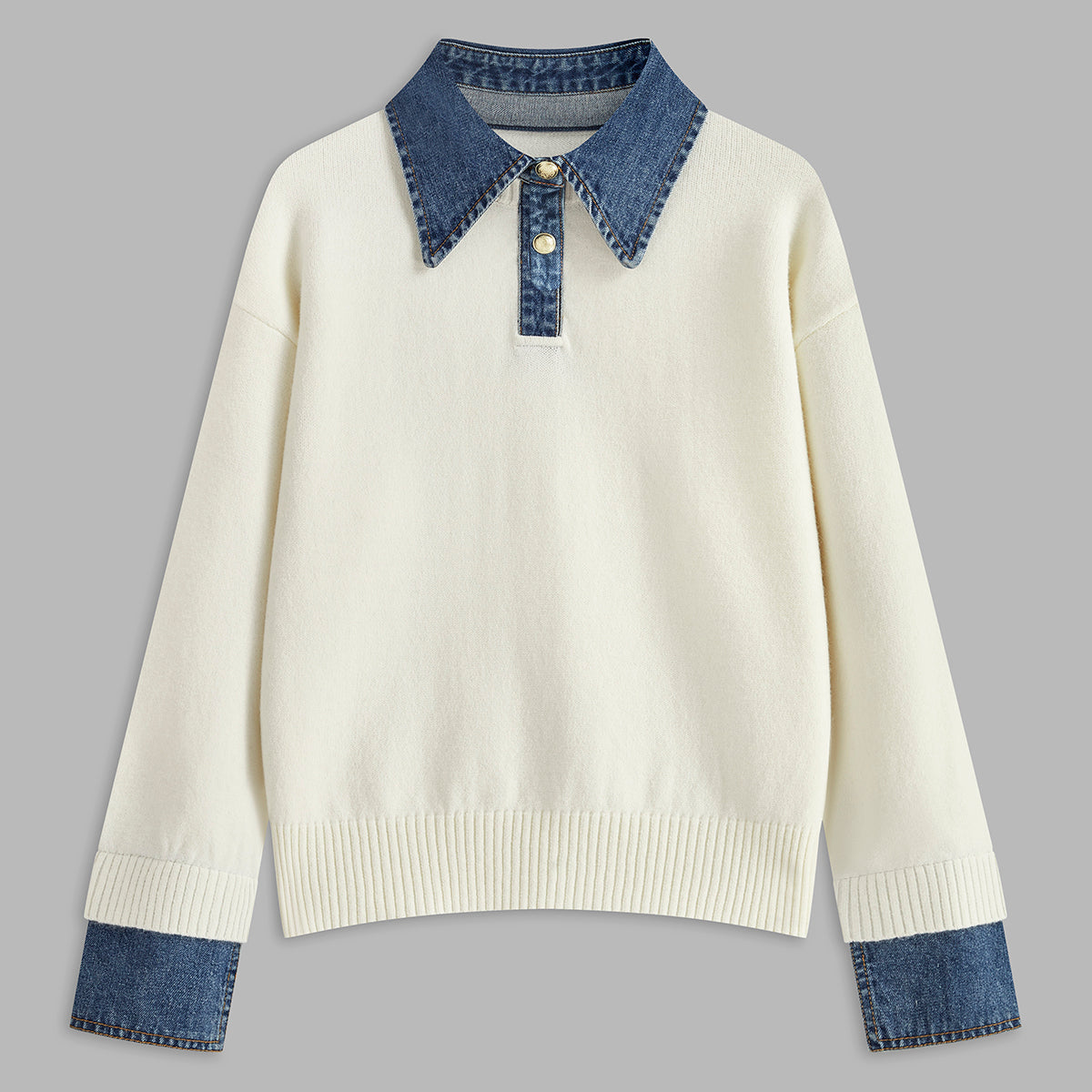 Rosgrove | Women - 2 in 1 Jumper - Lapel Design