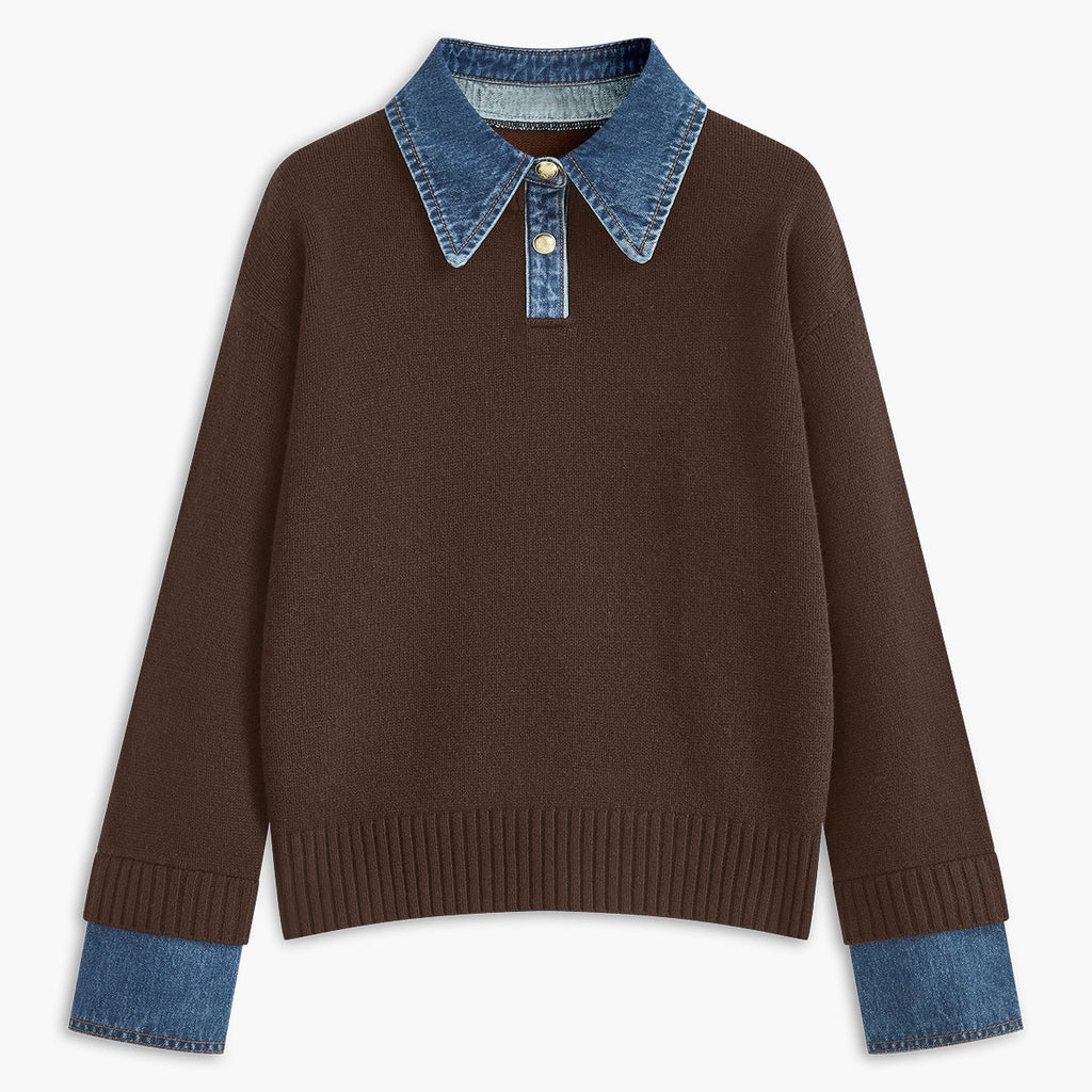 Rosgrove | Women - 2 in 1 Jumper - Lapel Design