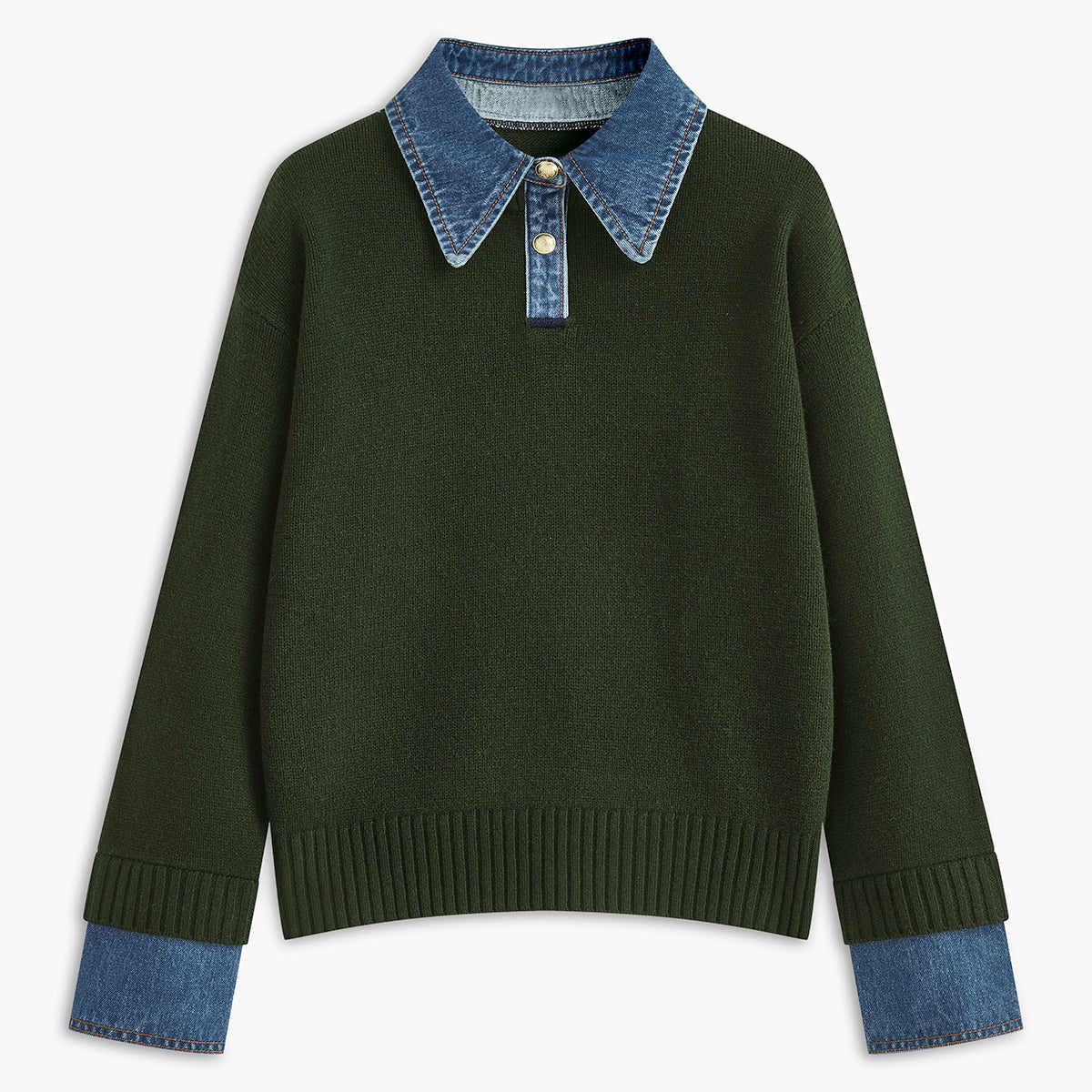 Rosgrove | Women - 2 in 1 Jumper - Lapel Design