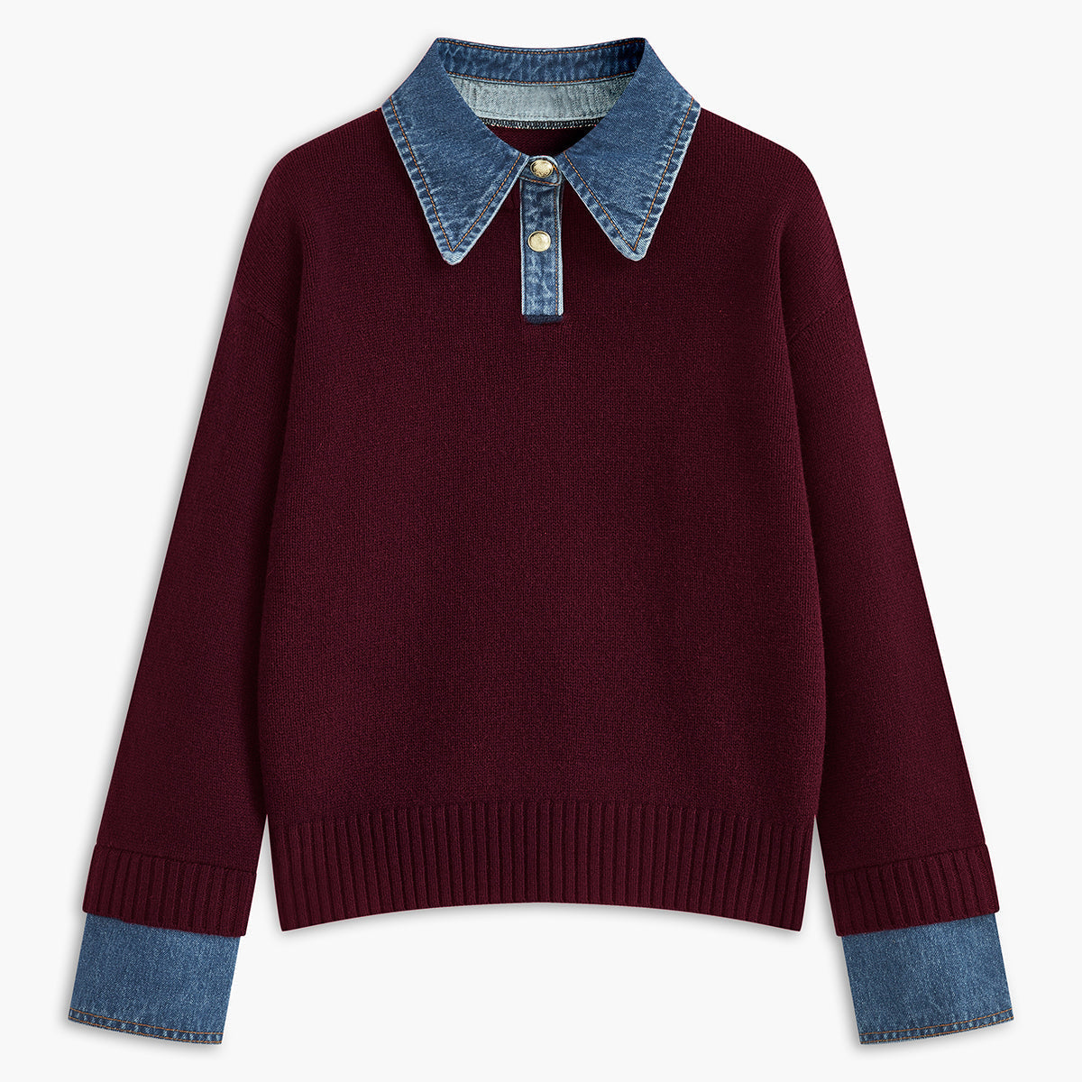 Rosgrove | Women - 2 in 1 Jumper - Lapel Design
