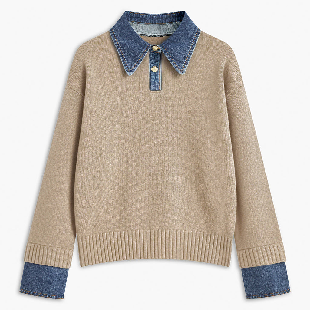 Rosgrove | Women - 2 in 1 Jumper - Lapel Design