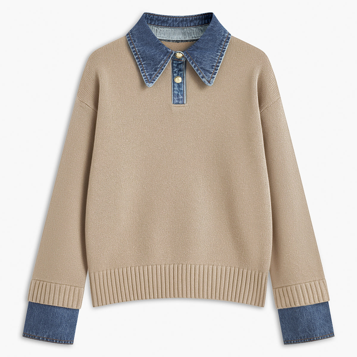 Rosgrove | Women - 2 in 1 Jumper - Lapel Design