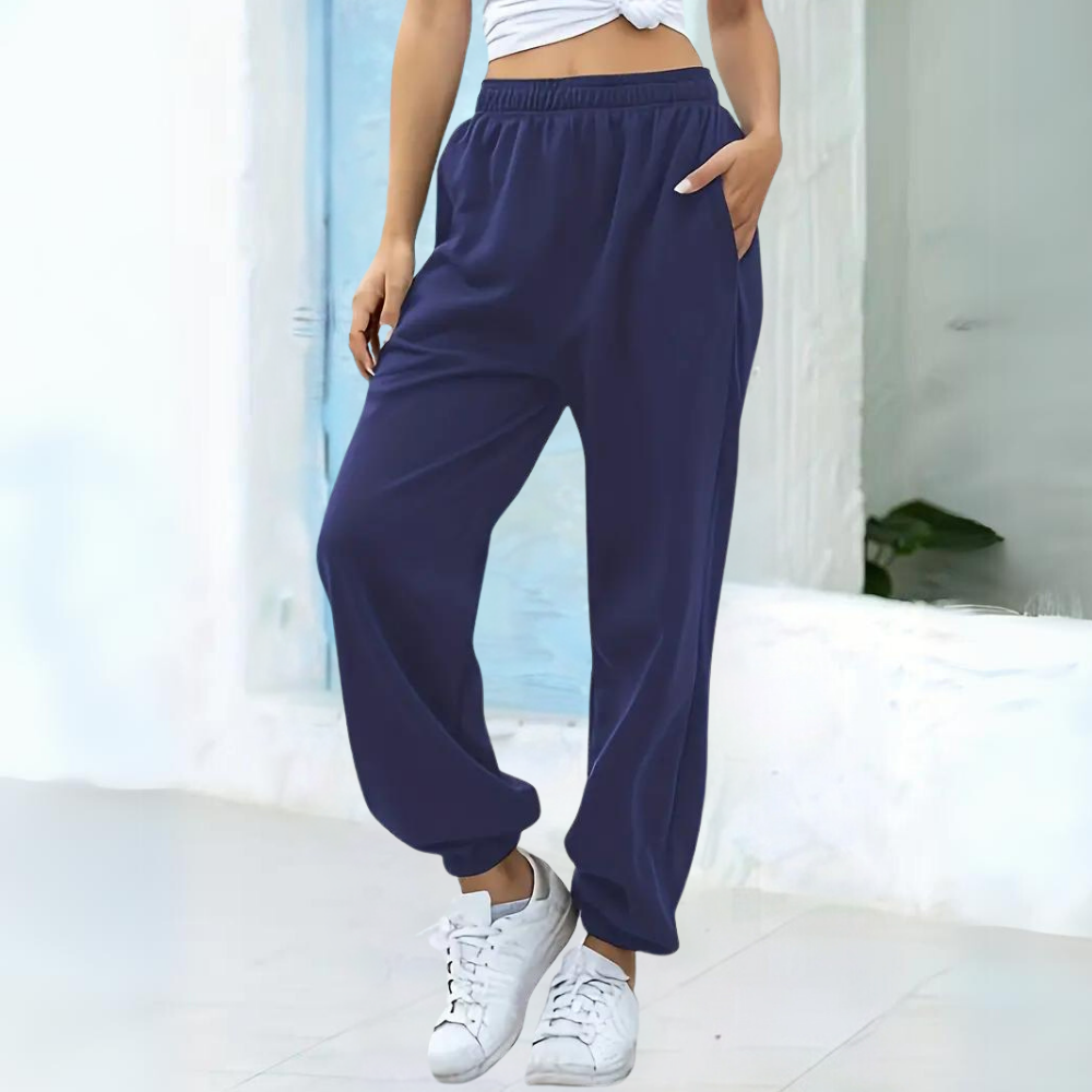 Rosgrove | Women - High Waist Jogging Trousers - Baggy Style