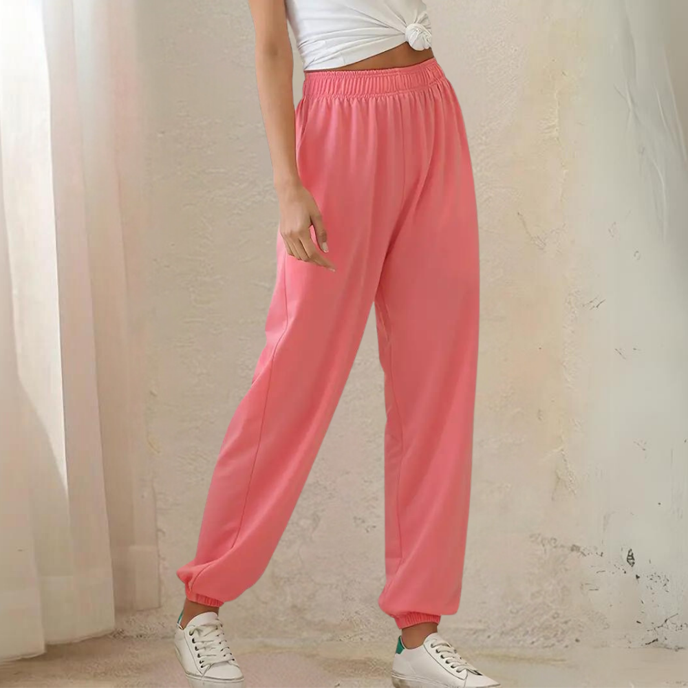 Rosgrove | Women - High Waist Jogging Trousers - Baggy Style