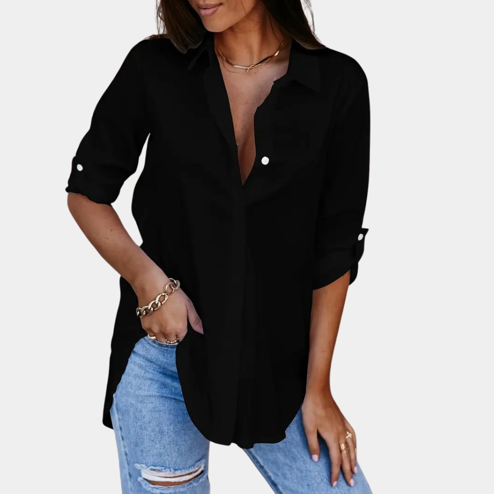Rosgrove | Women - Blouse - Long Sleeve - Button-Up Style