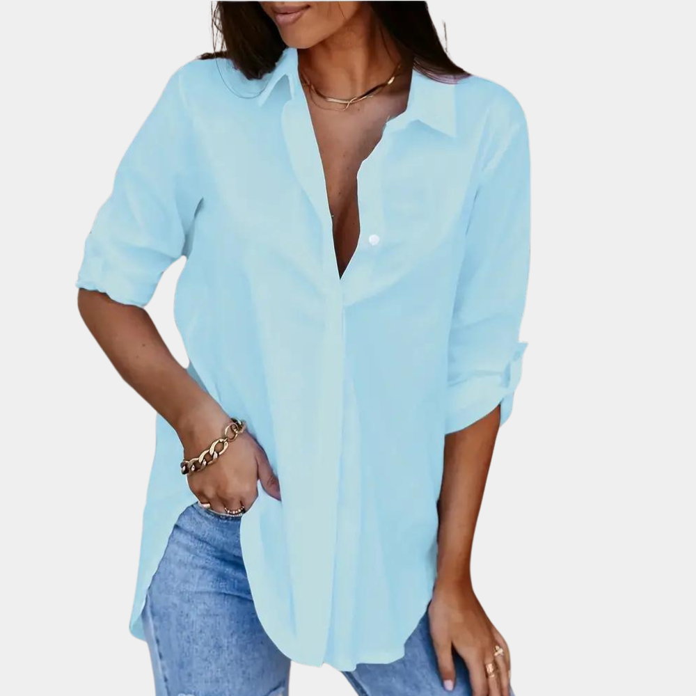 Rosgrove | Women - Blouse - Long Sleeve - Button-Up Style