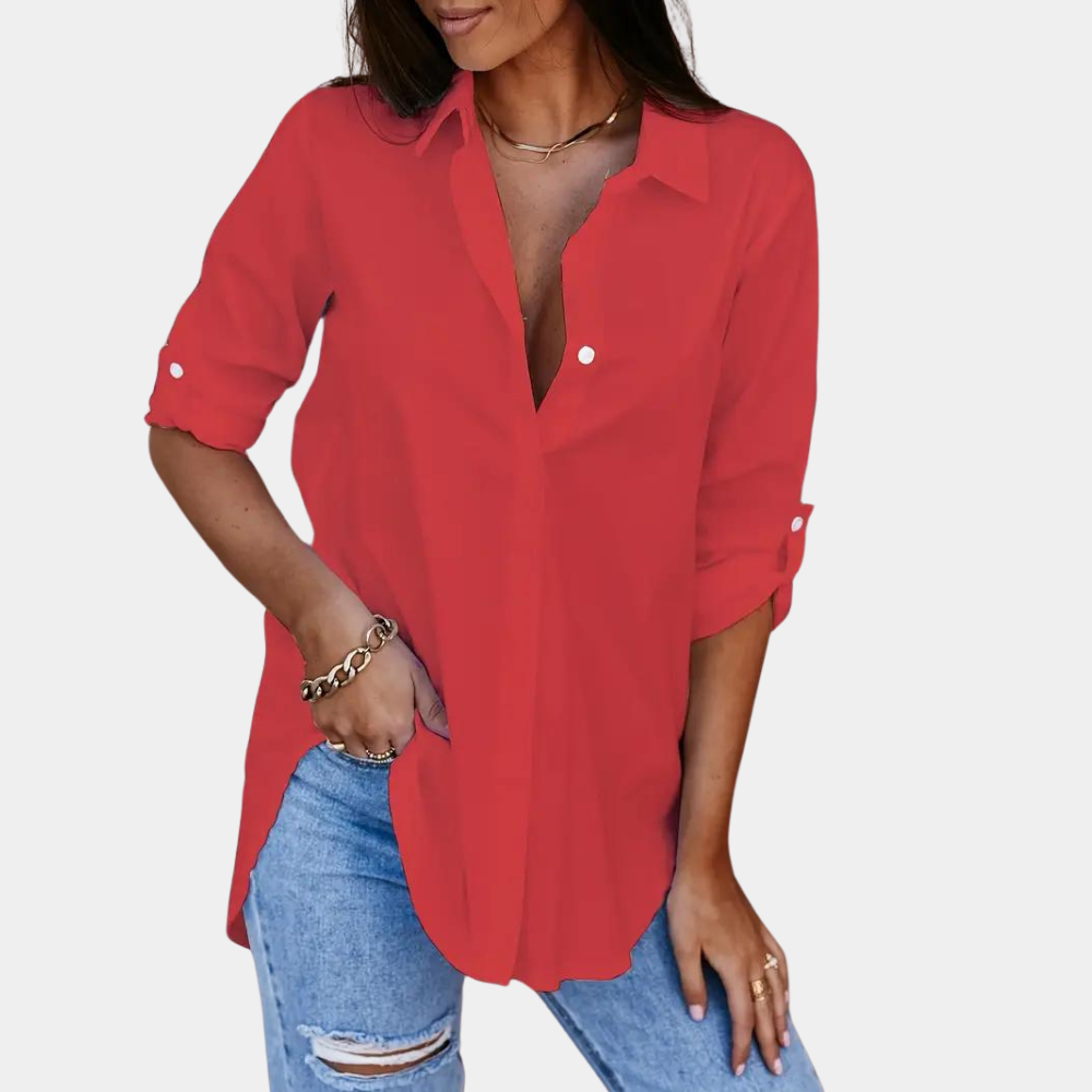 Rosgrove | Women - Blouse - Long Sleeve - Button-Up Style