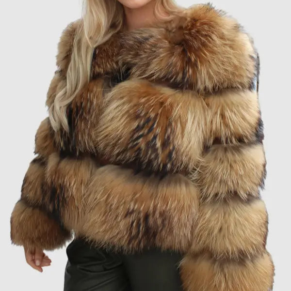 Rosgrove | Women - Stylish Faux Fur Jacket - Cosy & Chic