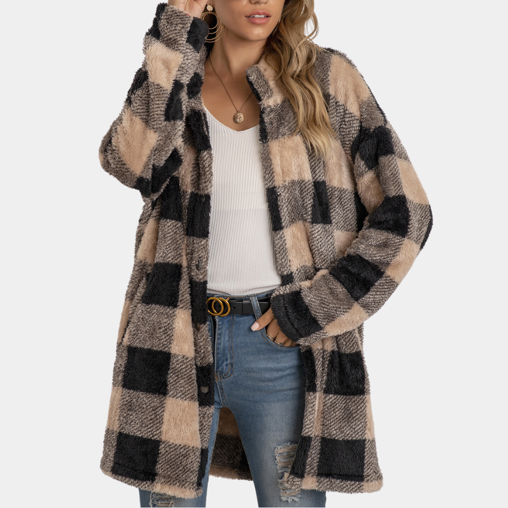 Rosgrove | Women - Elegant Check Coat - Winter Style