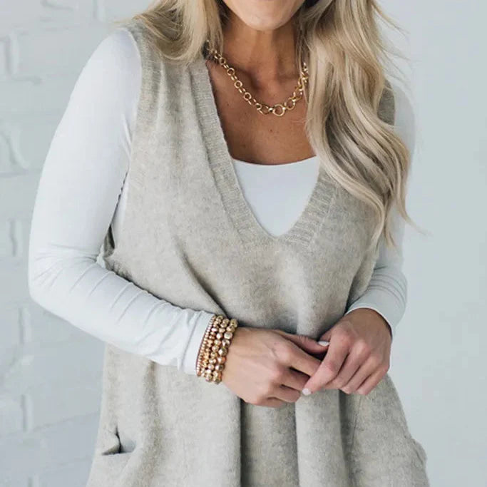 Rosgrove | Women - Cosy Jumper Waistcoat - Soft Knit