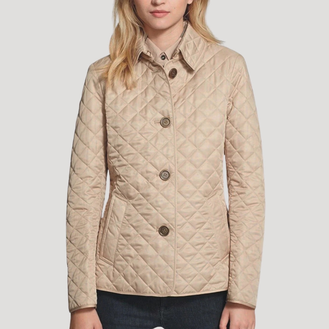 Rosgrove | Women - Light Padded Summer Jacket - Diamond Knit