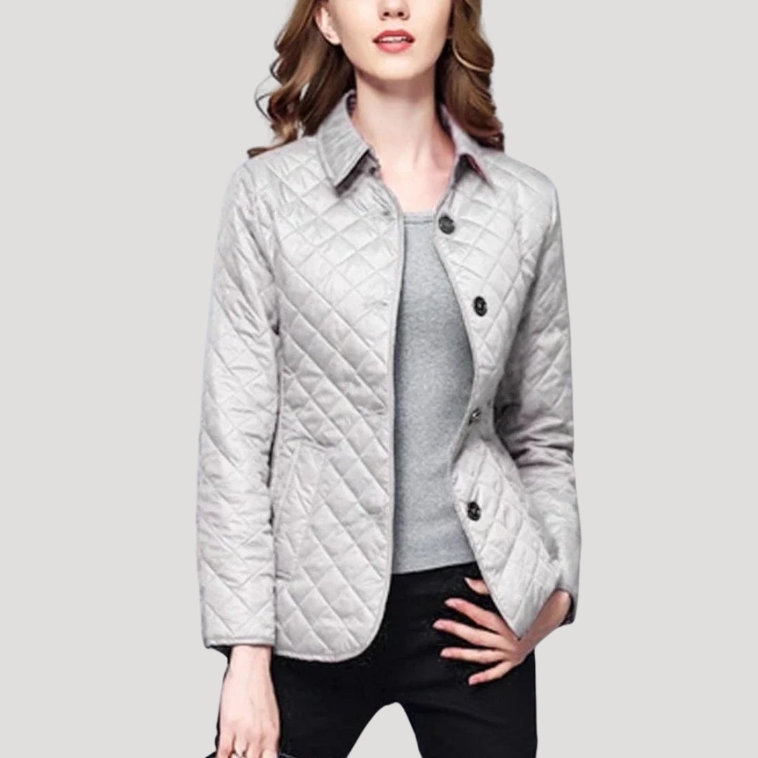 Rosgrove | Women - Light Padded Summer Jacket - Diamond Knit