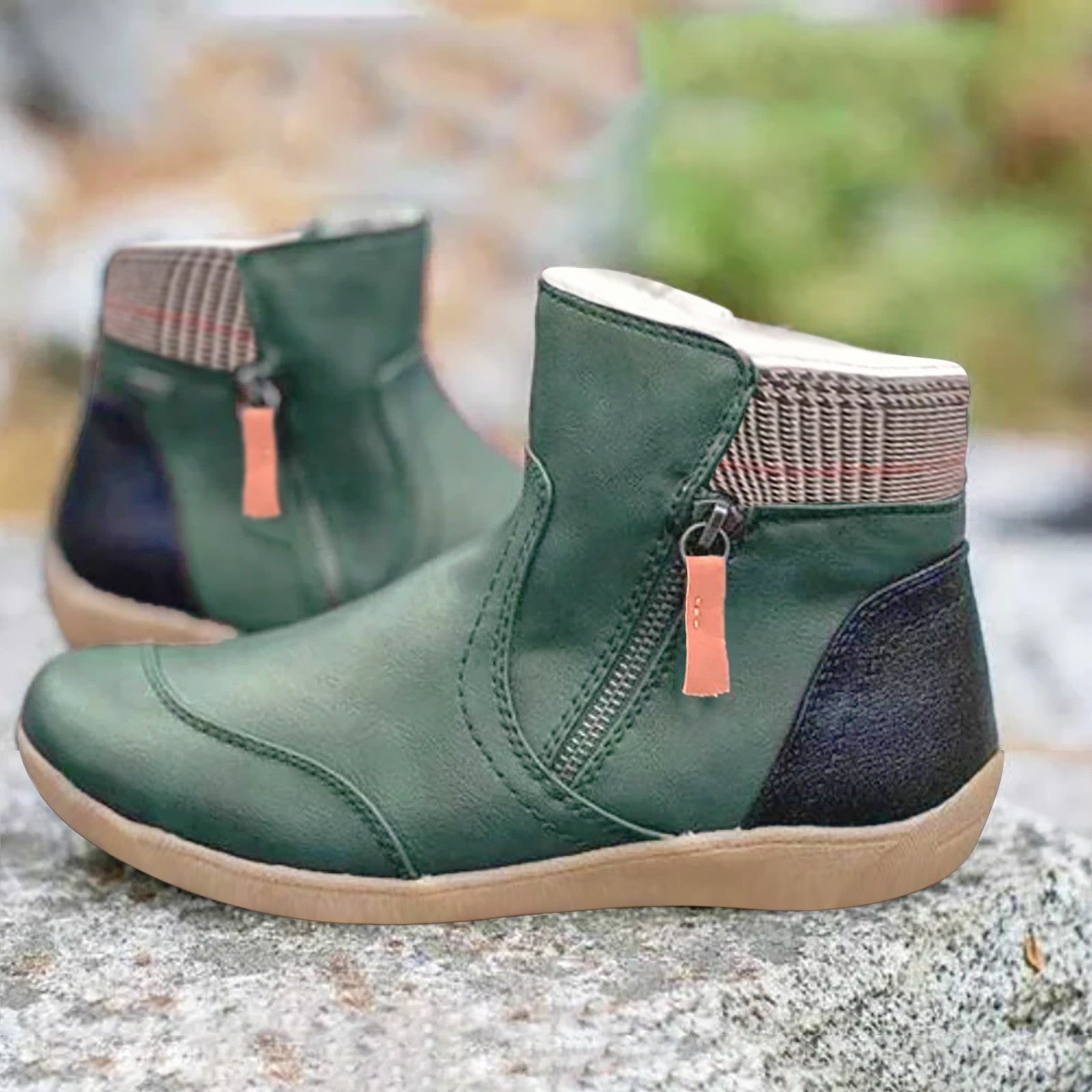 Rosgrove | Women - Padded Ankle Boots - Side Zipper