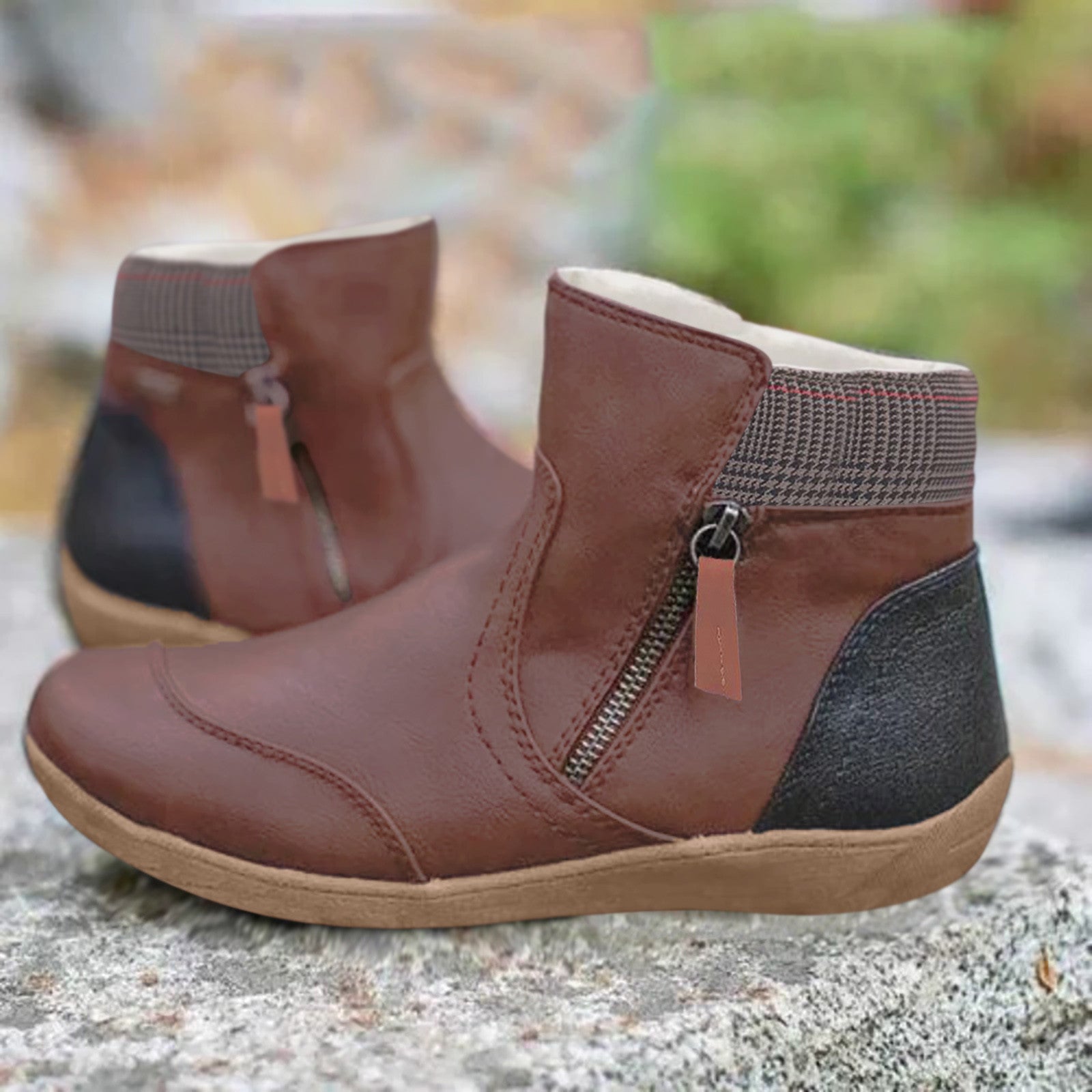 Rosgrove | Women - Padded Ankle Boots - Side Zipper