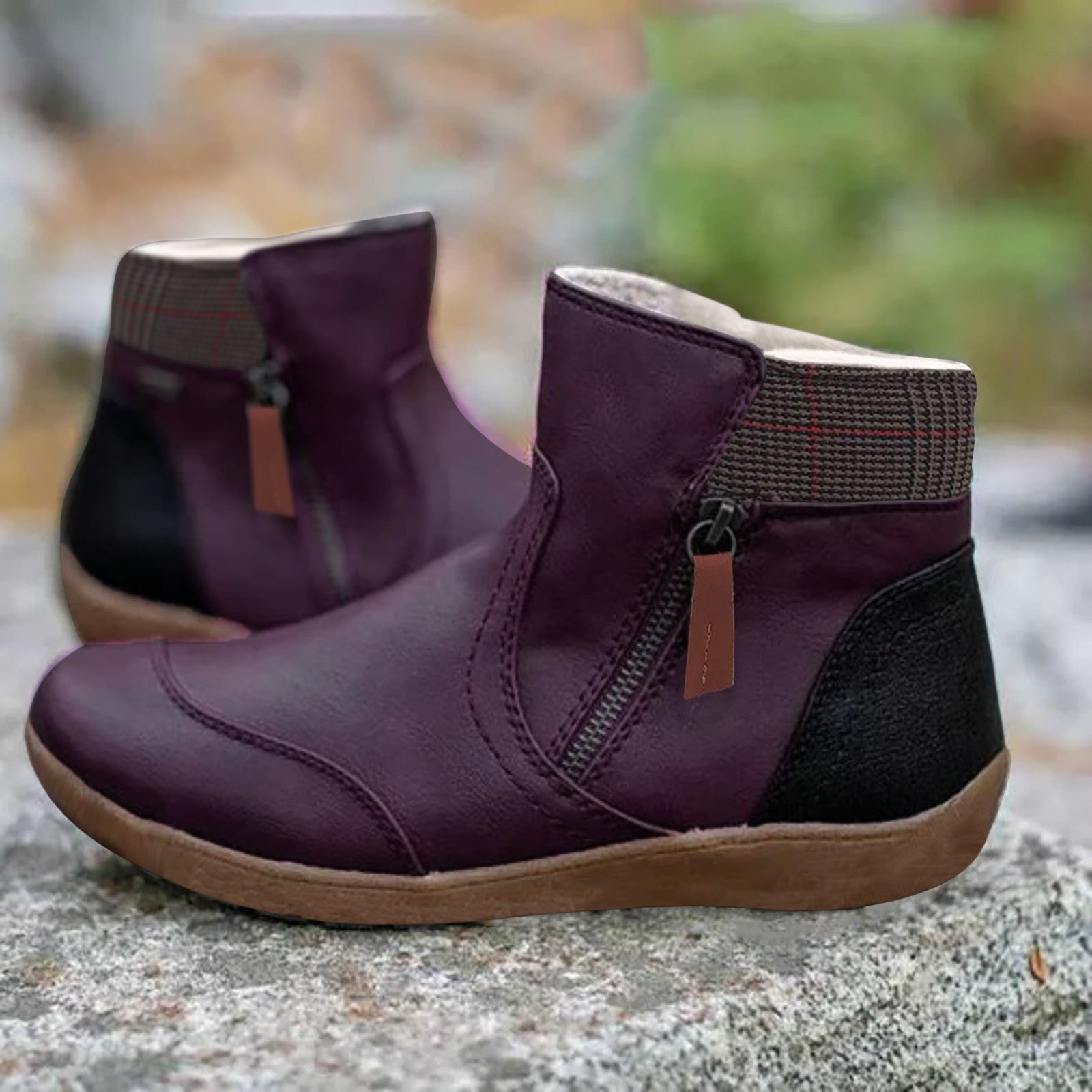 Rosgrove | Women - Padded Ankle Boots - Side Zipper