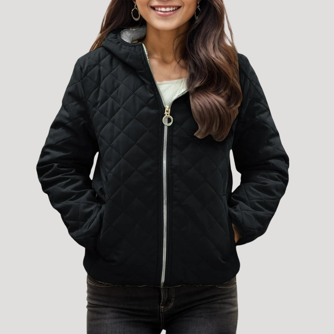 Rosgrove | Women - Stylish Quilted Puffer Jacket - Hooded Style