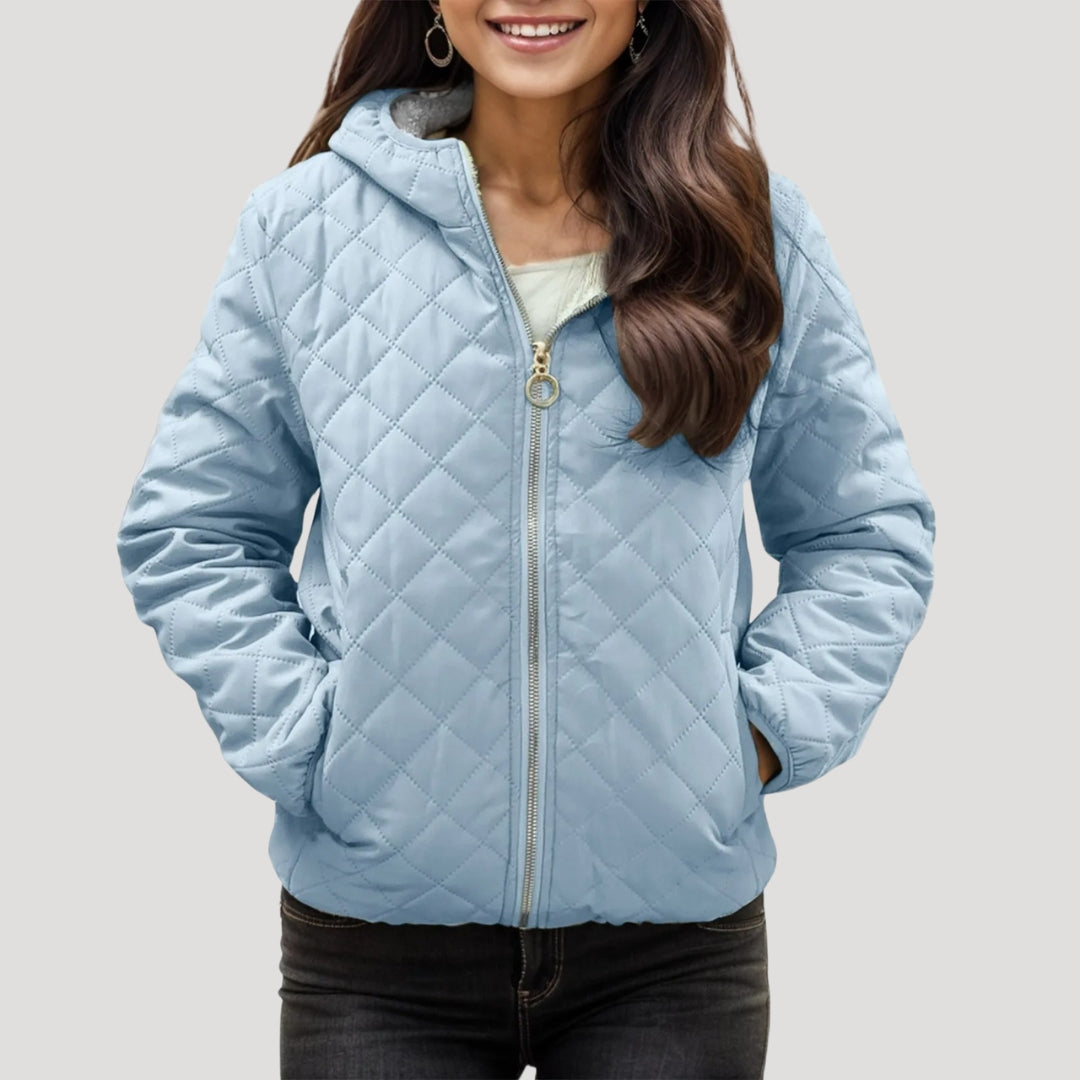 Rosgrove | Women - Stylish Quilted Puffer Jacket - Hooded Style