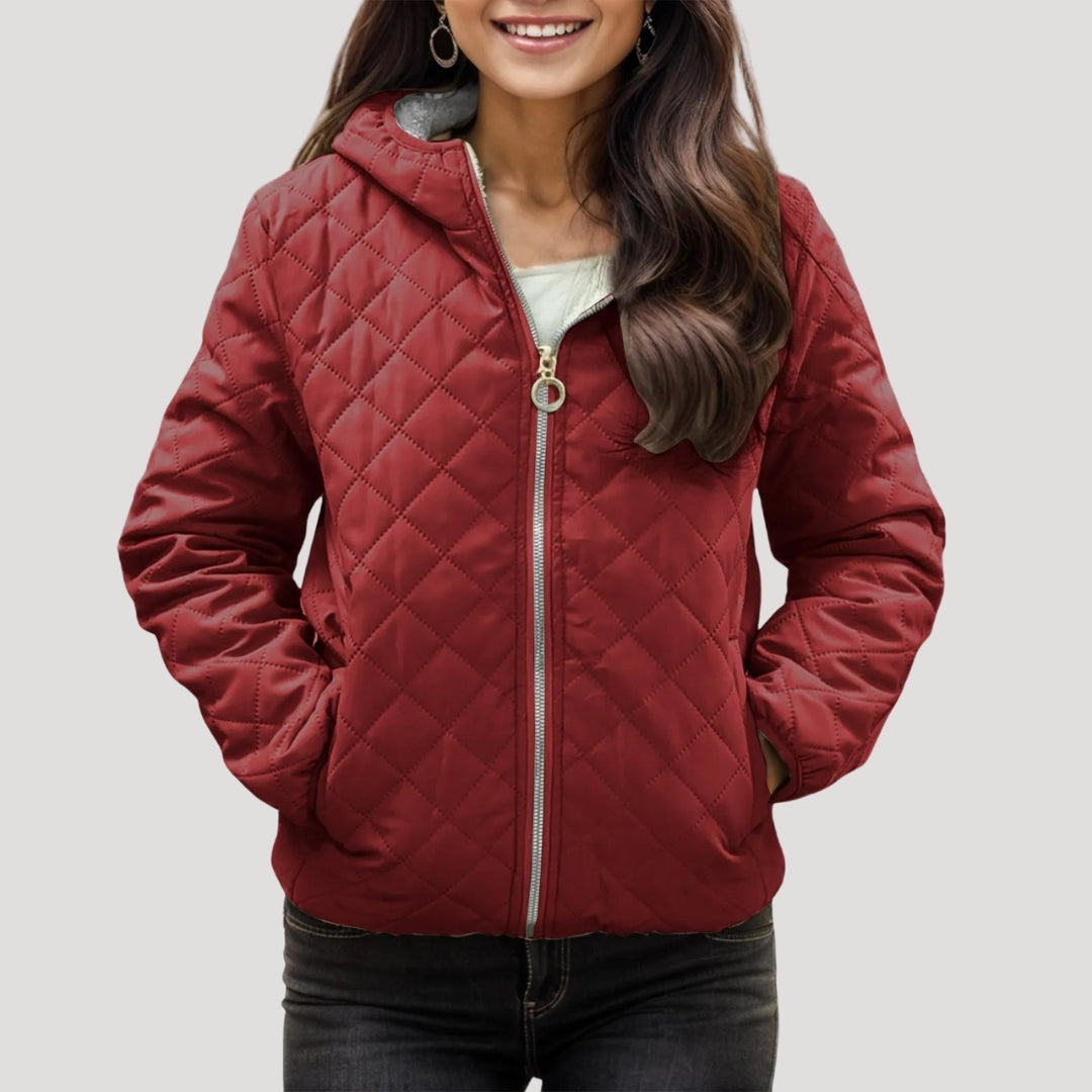 Rosgrove | Women - Stylish Quilted Puffer Jacket - Hooded Style