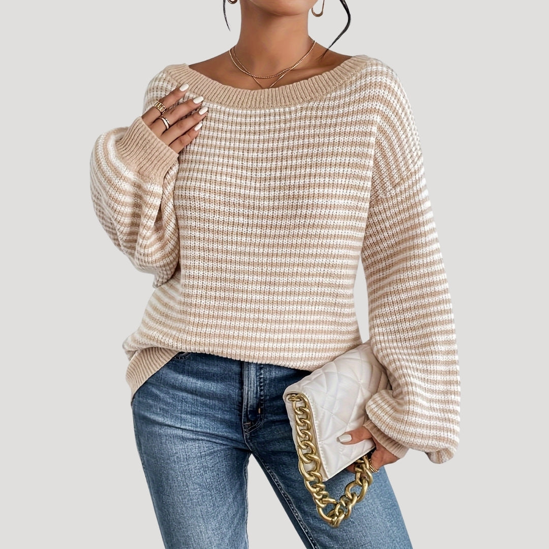 Rosgrove | Women - Oversized Striped Knit Jumper - Soft Style
