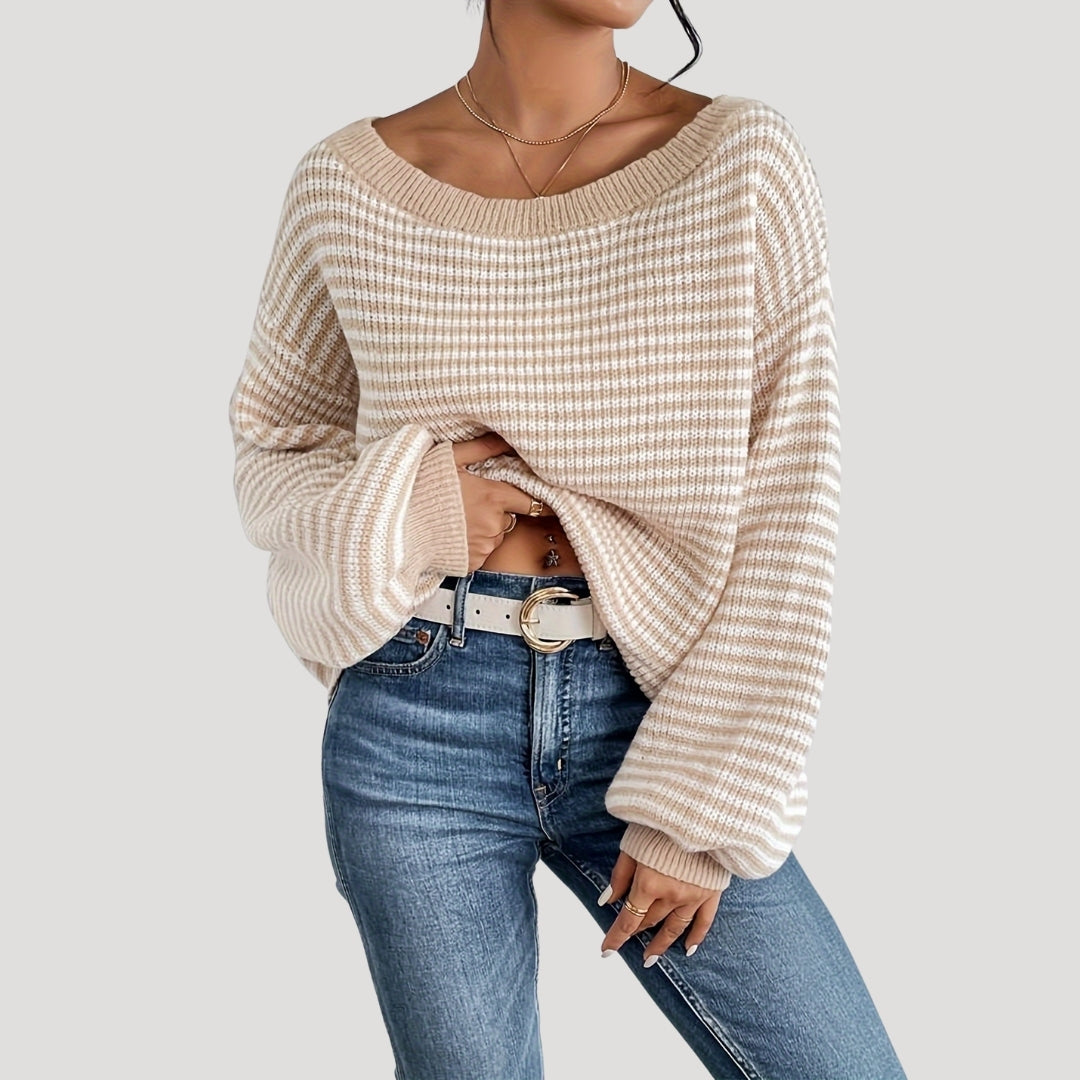 Rosgrove | Women - Oversized Striped Knit Jumper - Soft Style