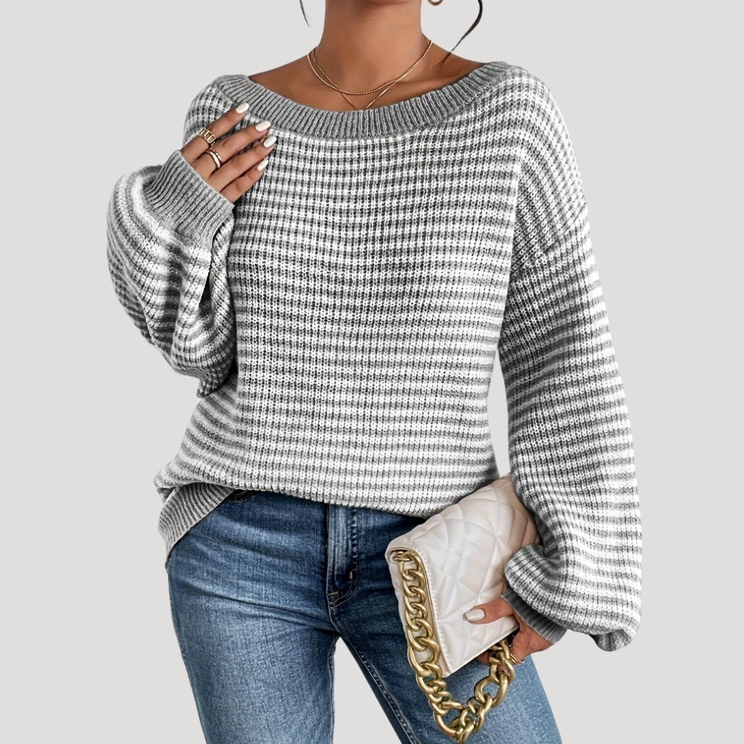 Rosgrove | Women - Oversized Striped Knit Jumper - Soft Style