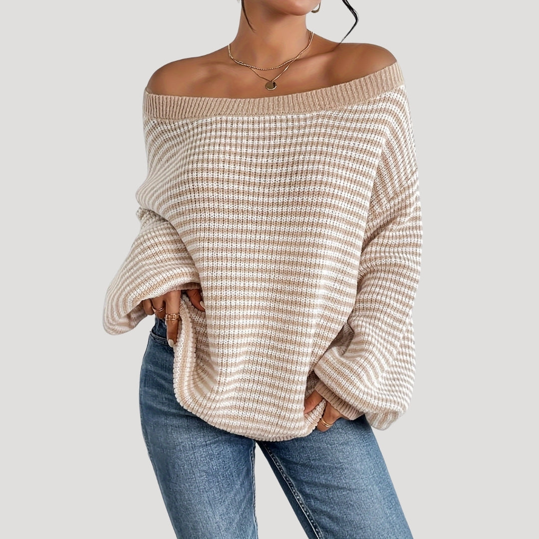 Rosgrove | Women - Oversized Striped Knit Jumper - Soft Style