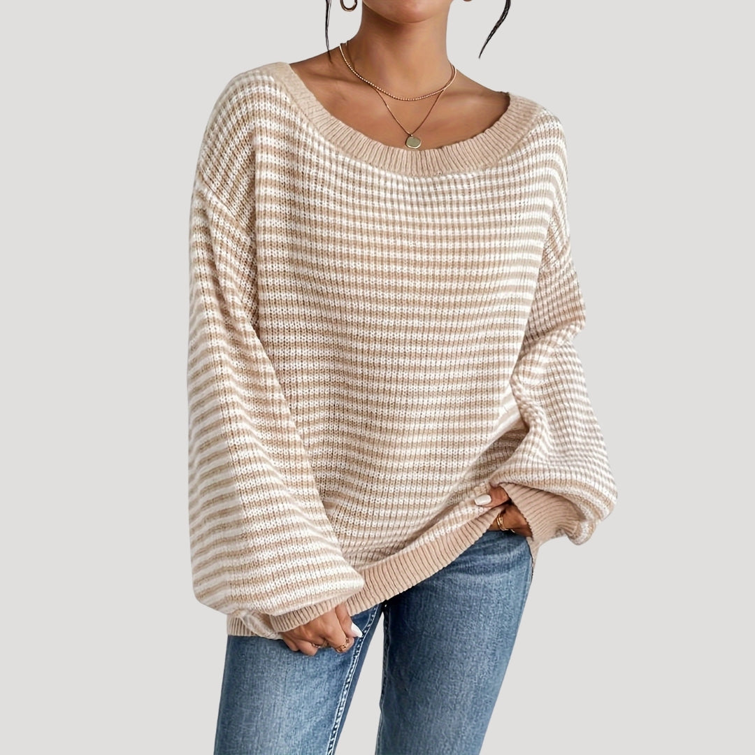 Rosgrove | Women - Oversized Striped Knit Jumper - Soft Style