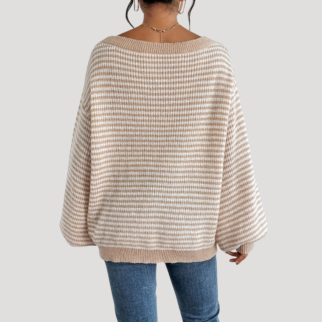 Rosgrove | Women - Oversized Striped Knit Jumper - Soft Style