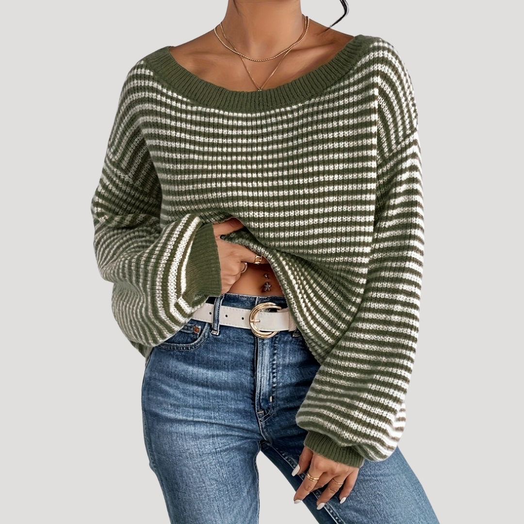 Rosgrove | Women - Oversized Striped Knit Jumper - Soft Style