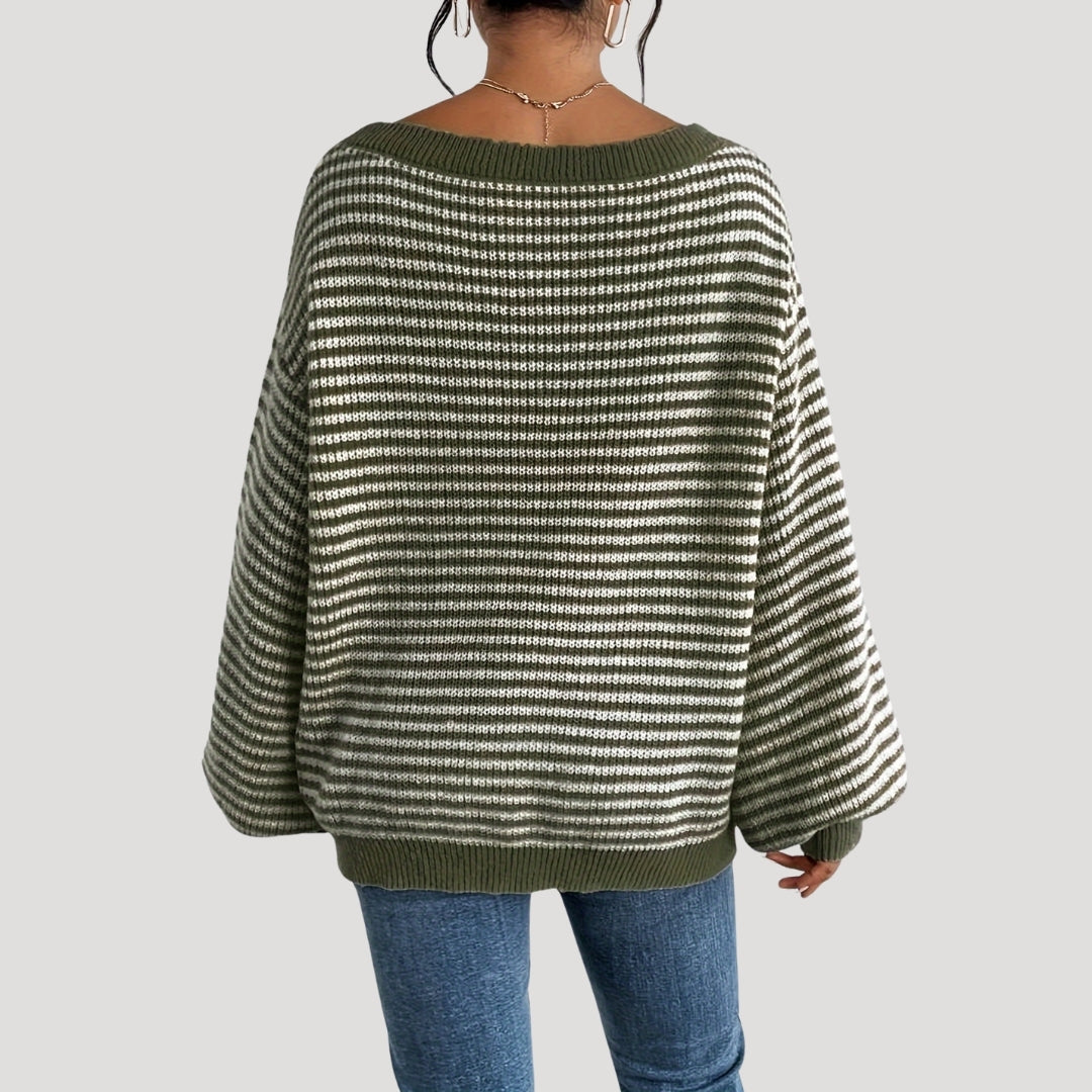 Rosgrove | Women - Oversized Striped Knit Jumper - Soft Style
