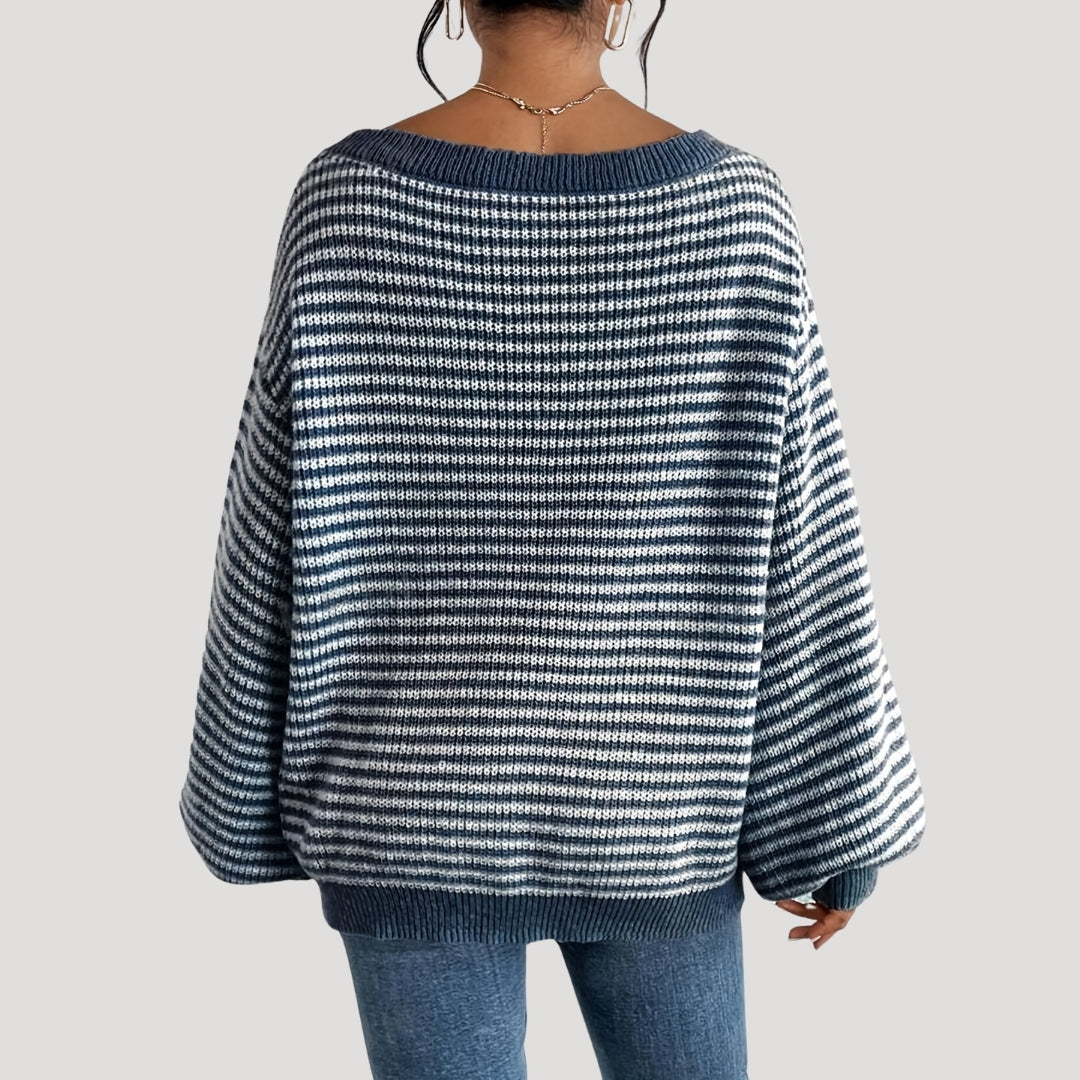 Rosgrove | Women - Oversized Striped Knit Jumper - Soft Style