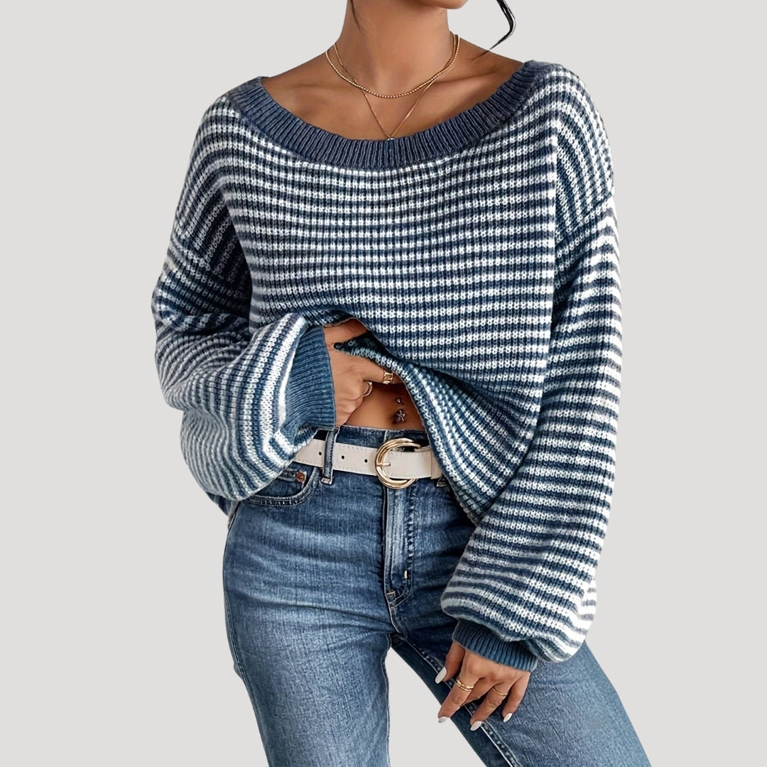 Rosgrove | Women - Oversized Striped Knit Jumper - Soft Style