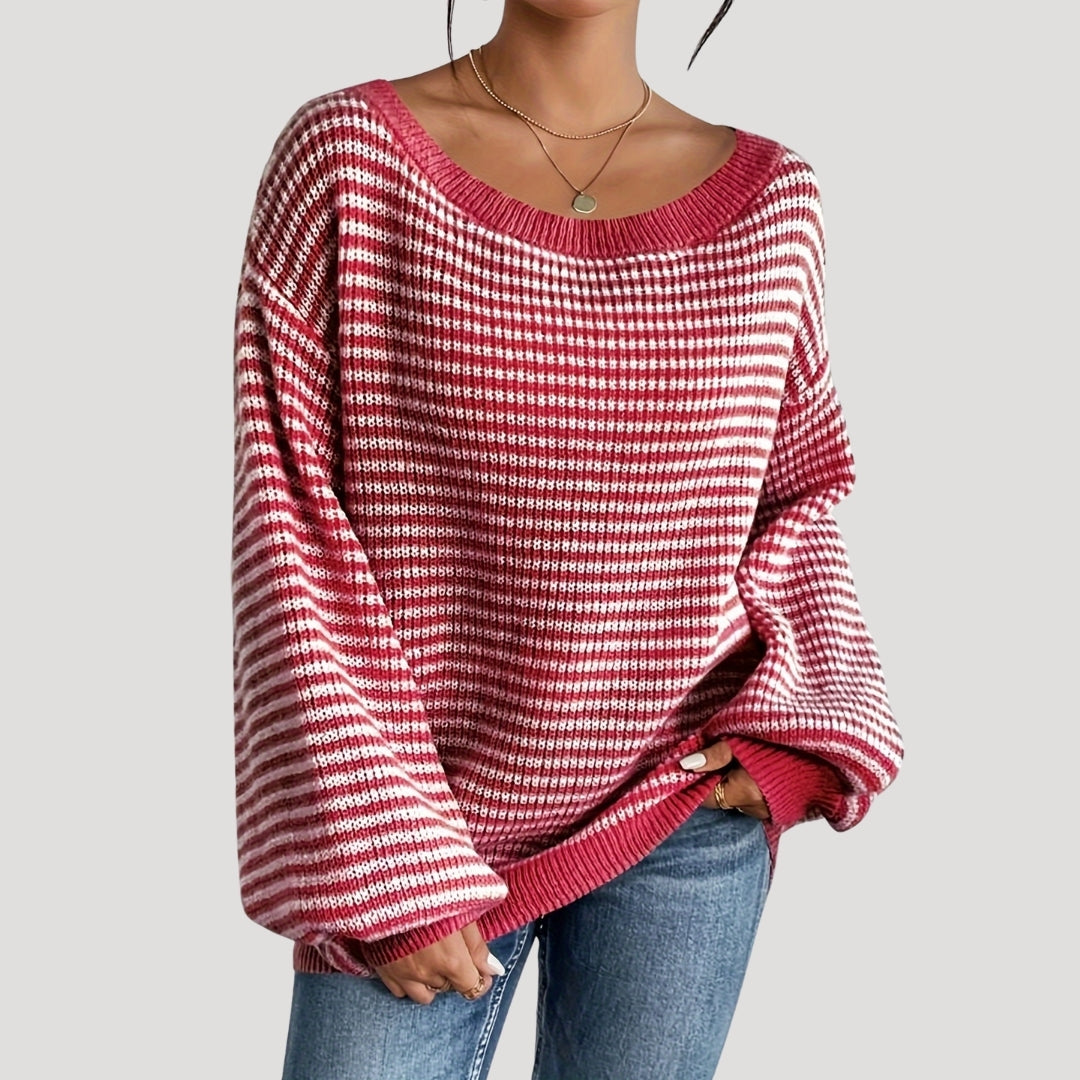 Rosgrove | Women - Oversized Striped Knit Jumper - Soft Style