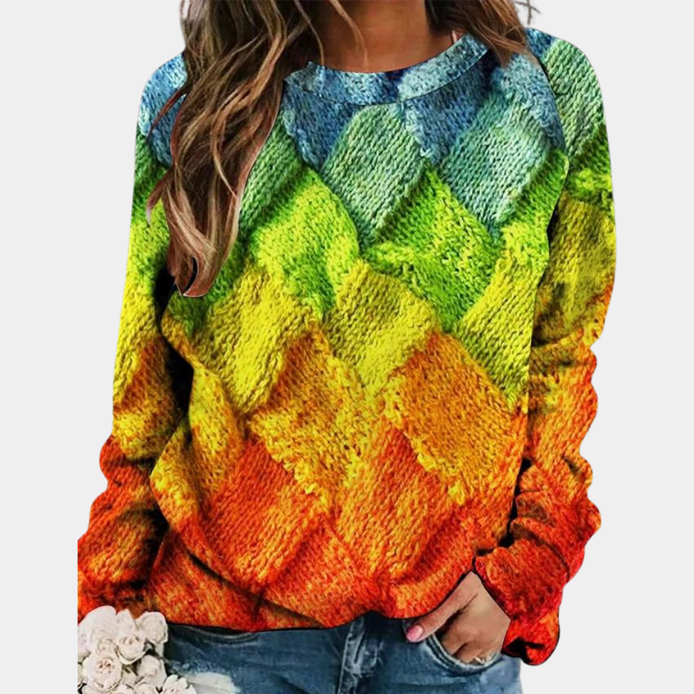 Rosgrove | Women - Colourful Knitted Jumper - Casual Fit