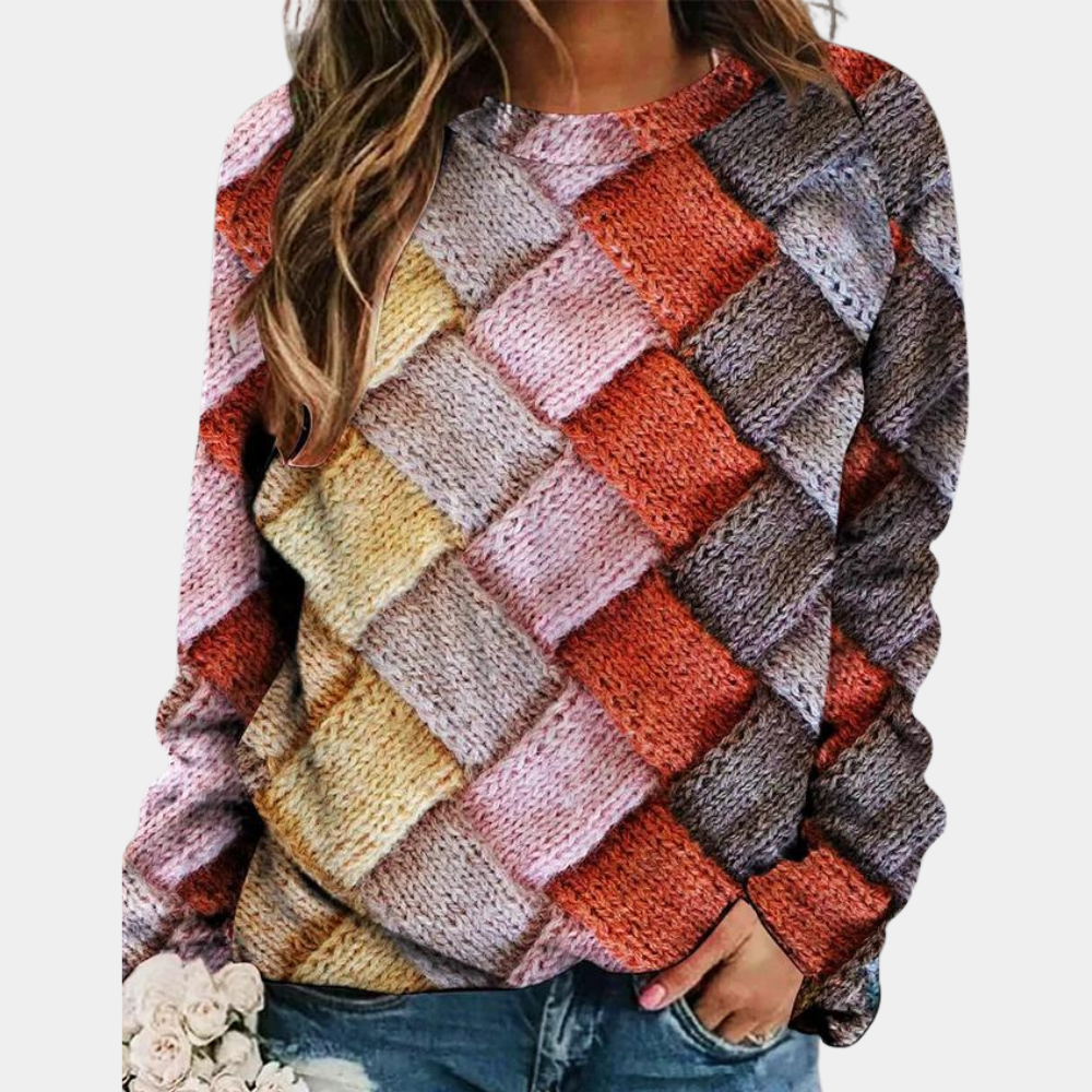 Rosgrove | Women - Colourful Knitted Jumper - Casual Fit