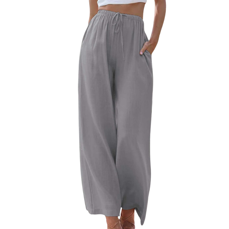 Rosgrove | Women - Elegant Trousers - Cotton and Linen Blend