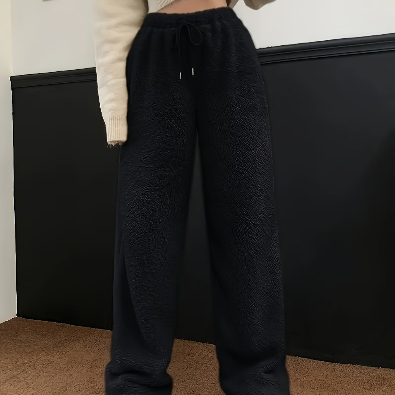 Rosgrove | Women - Soft Teddy Sherpa Trousers - Cosy Style