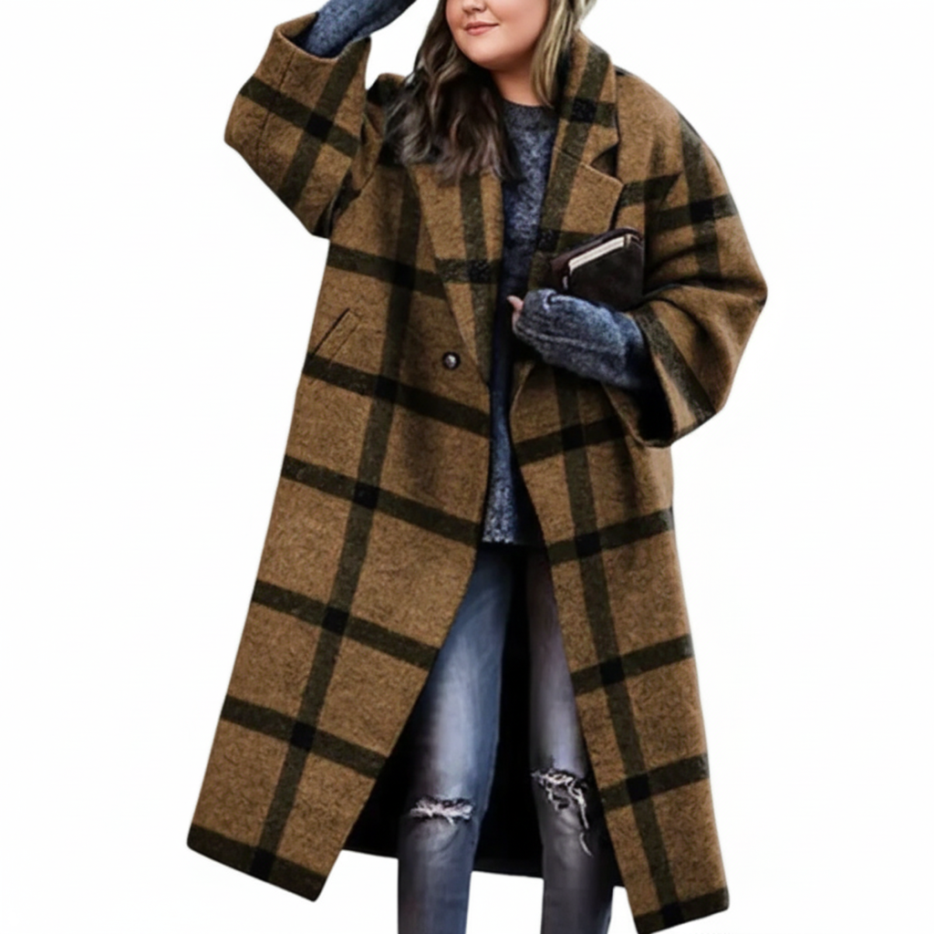 Rosgrove | Women - Long Coat Plus Size - Wool Blend