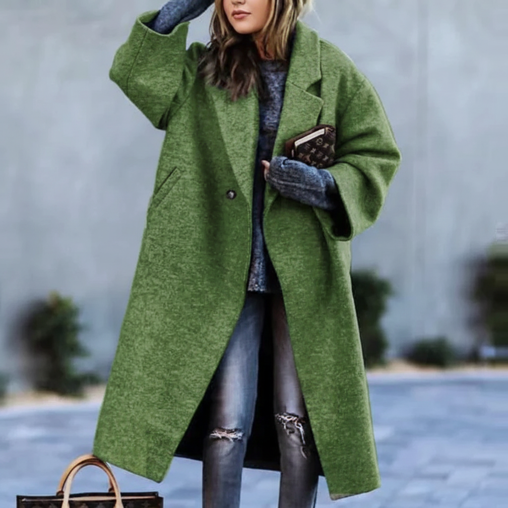 Rosgrove | Women - Long Coat Plus Size - Wool Blend